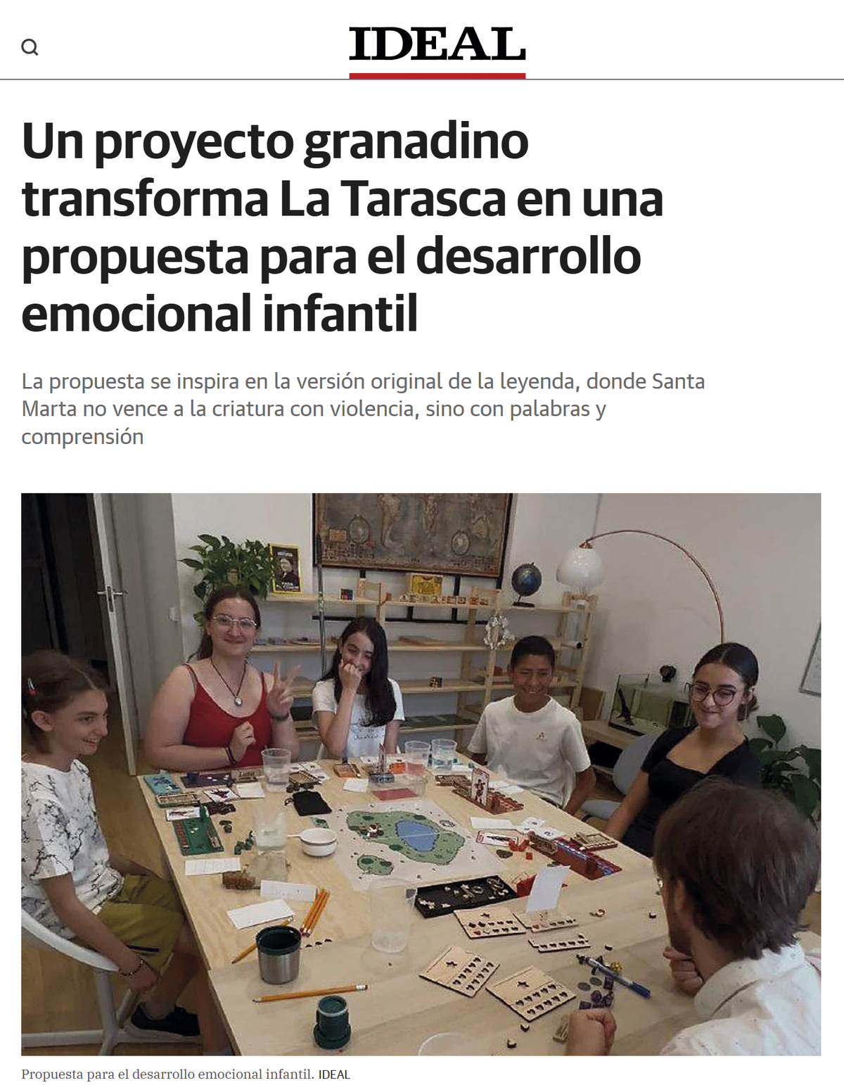 Un proyecto granadino transforma La Tarasca en una propuesta para el desarrollo emocional infantil