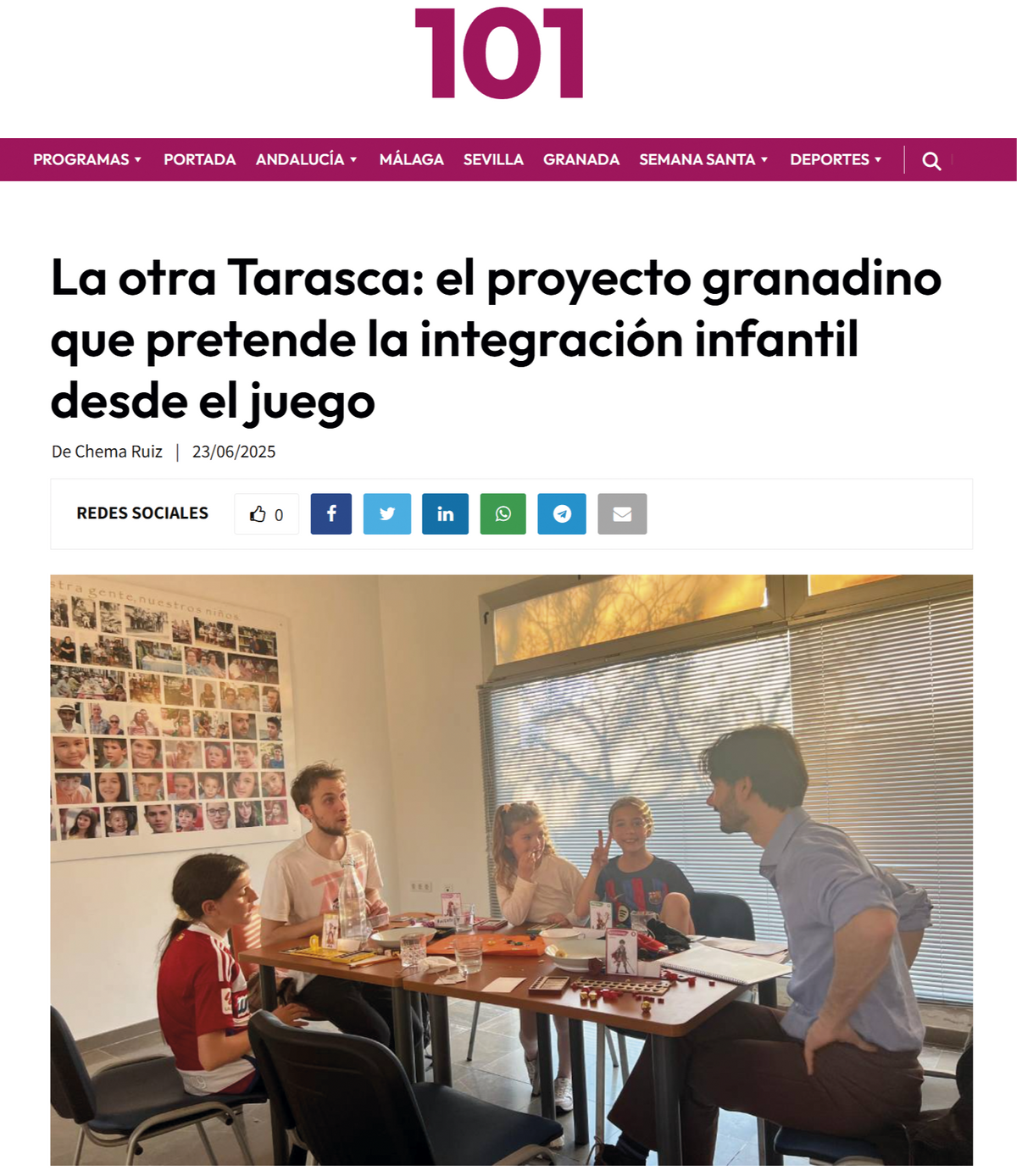 La otra Tarasca: el proyecto granadino que prefiere la integración infantil desde el juego